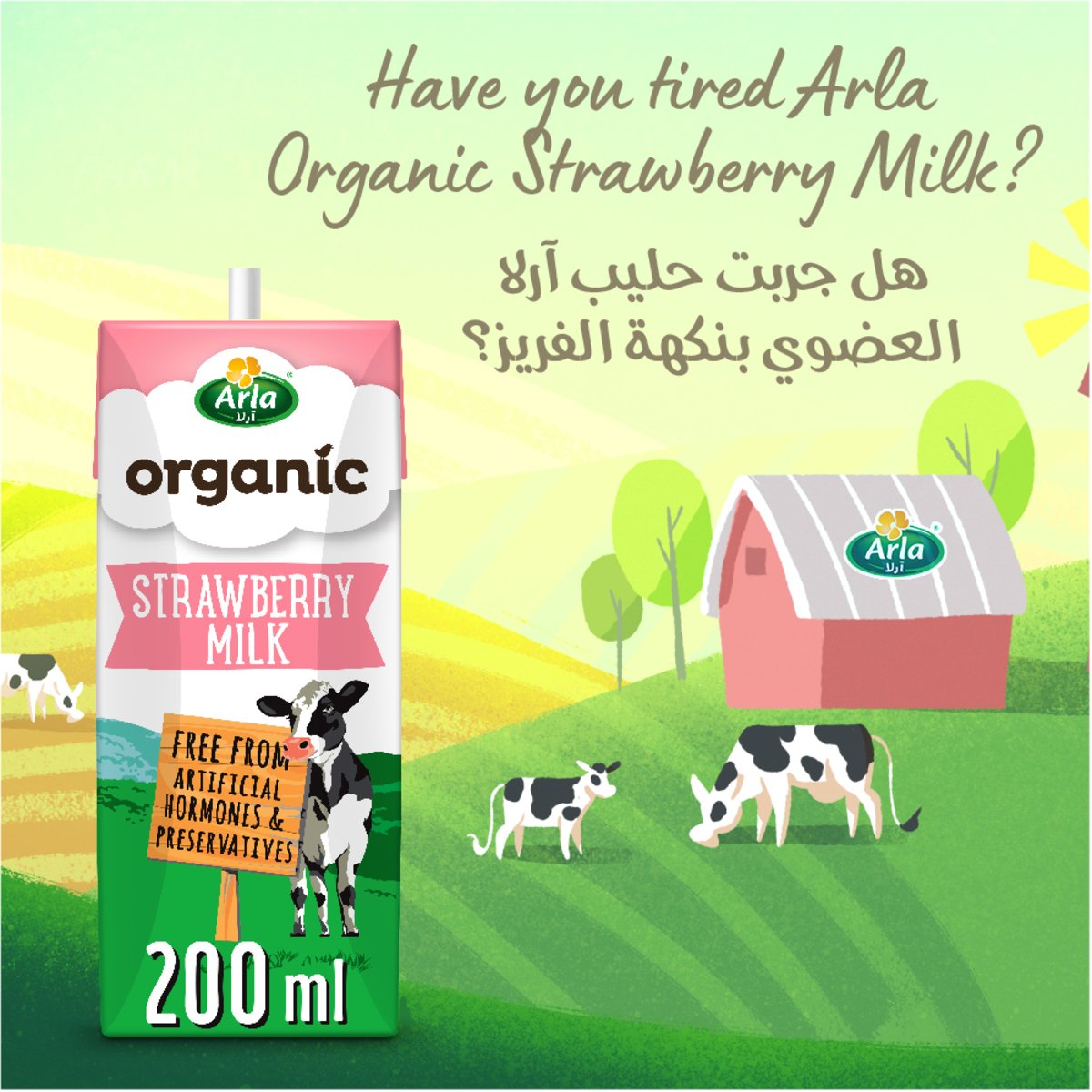 Arla Organic Milk Chocolate Multipack 6 x 200 ml