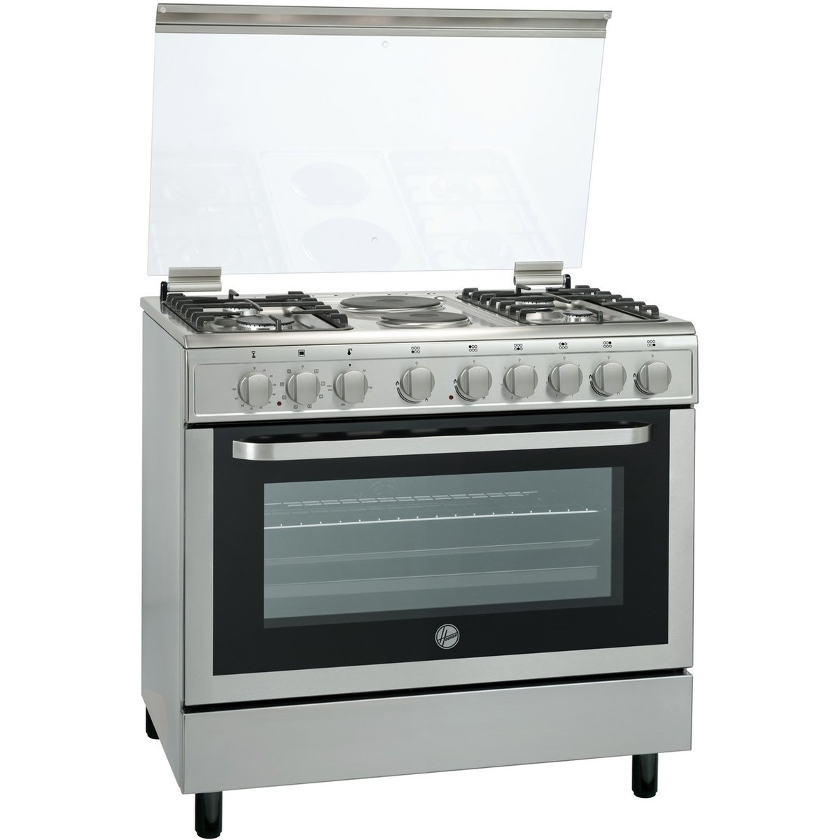 Hoover Cooking Range FGC9042-3DEX 90x60 4Burner And 2 Hot Plates