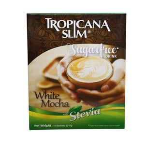 Tropicana Slim White Mocha Drink With Stevia Sugar Free 10 x 11g