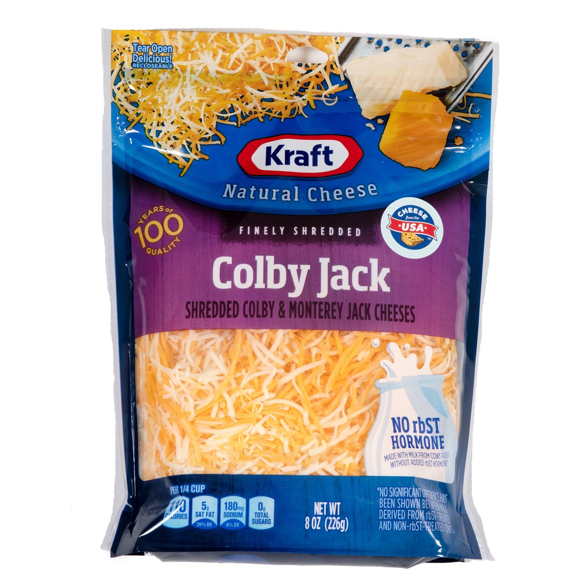 Kraft Colby Jack Shredded Colby & Monterey Jack Cheeses 226 g