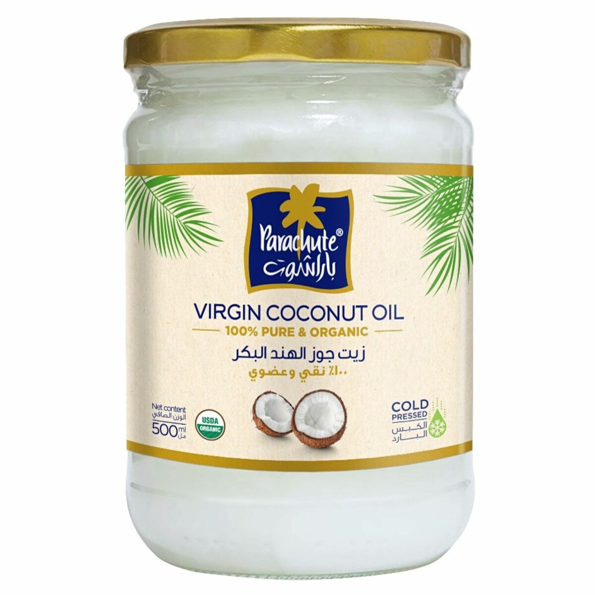 Parachute Organic Virgin Coconut Oil 500 ml