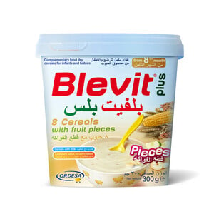 Blevit Plus Baby Food Cereals With Fruit Pieces 300g