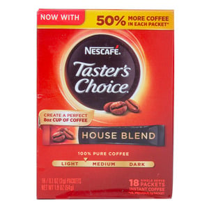 Nescafe House Blend Taster's Choice Light Coffee 54 g