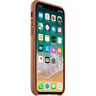 Apple iPhone X Leather  Case Saddle Brown