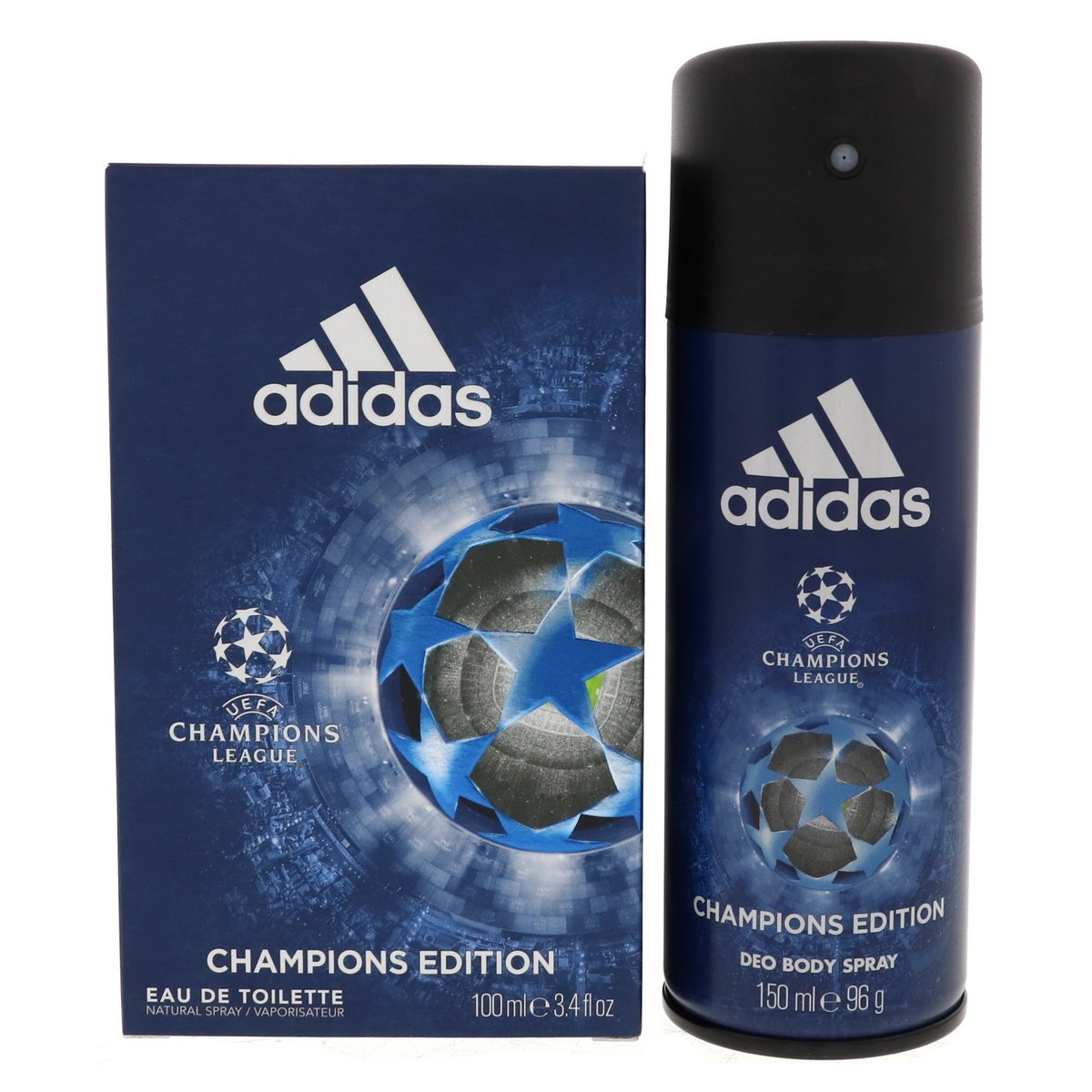 Adidas Champions Edition Eau De Toilette 100 ml + Deo Body Spray 150 ml