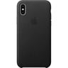 Apple iPhone X Leather  Case Black