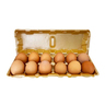 Yasmin Farms Free Range Brown Egg Medium 12 pcs