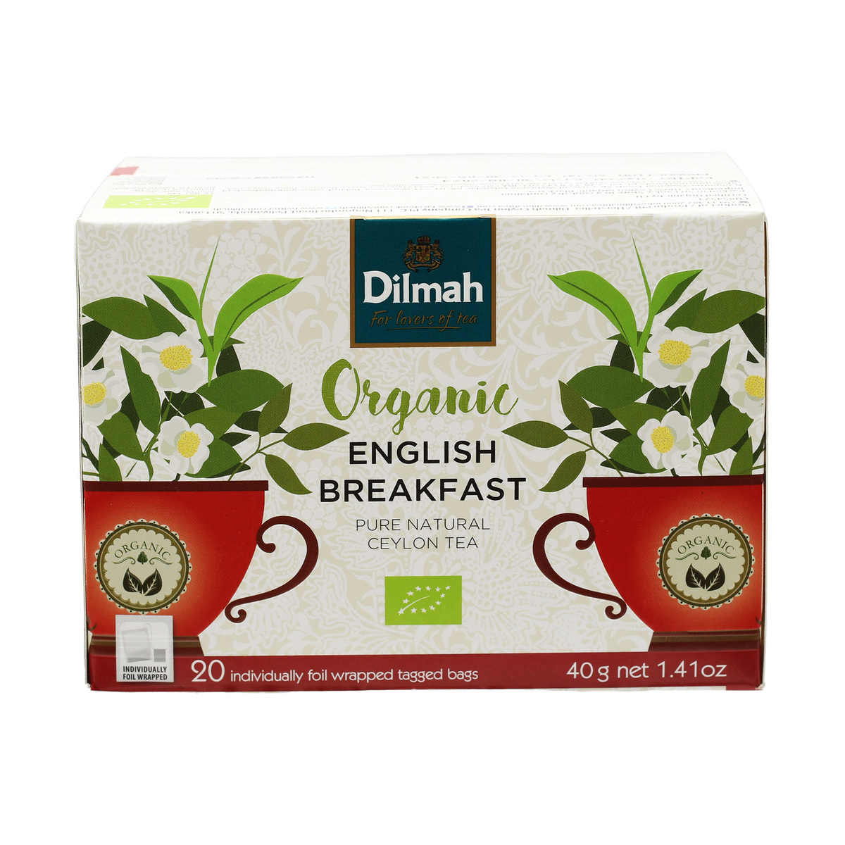 Dilmah Organic English Breakfast Tea 20 x 40g