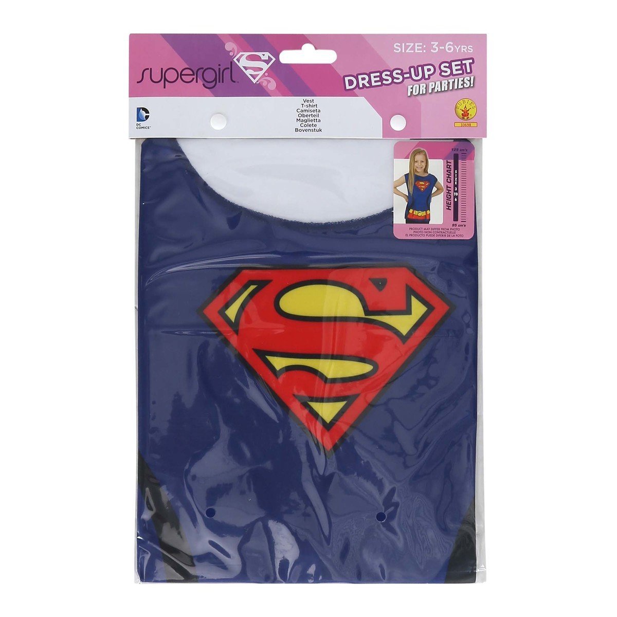 Supergirl Party Costume 33698 Size 3-6Y