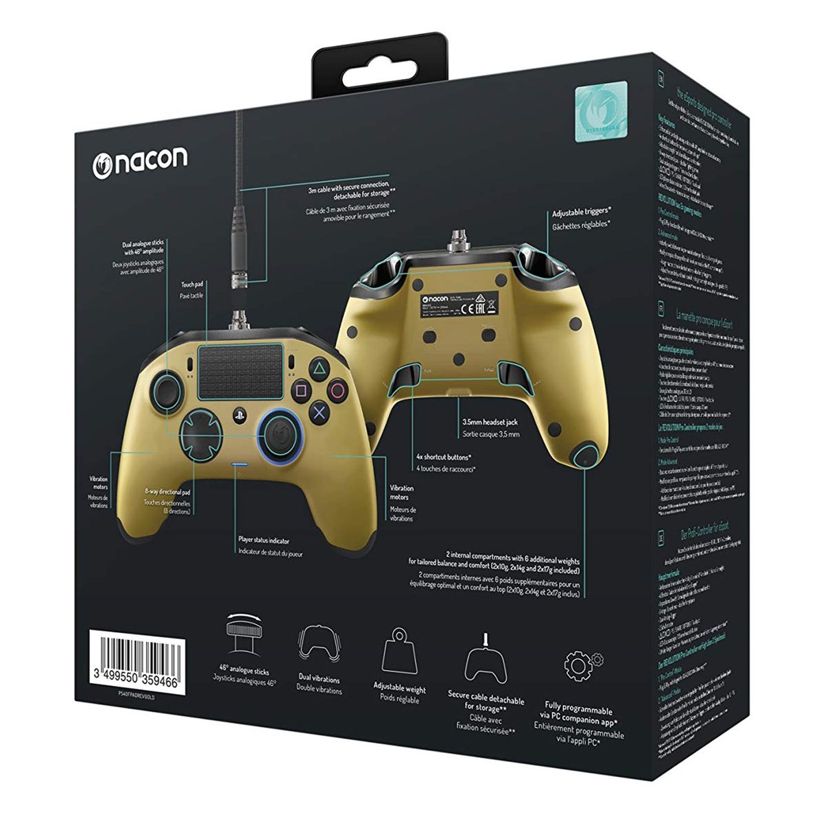 Nacon PS4 Revolution Pro Controller 2 - Gold