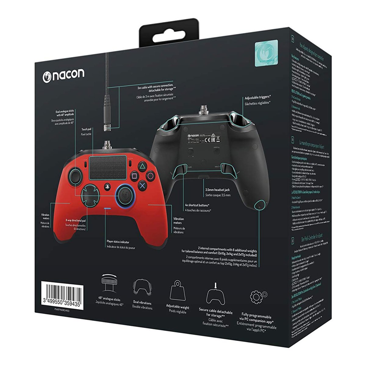 Nacon PS4 Revolution Pro Controller 2 - Red