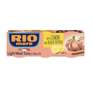 Buy Rio Mare Light Meat Tuna In Olive Oil With Lemon And Black Pepper 3 x 80 g Online at Best Price | Canned Tuna | Lulu Kuwait in Kuwait