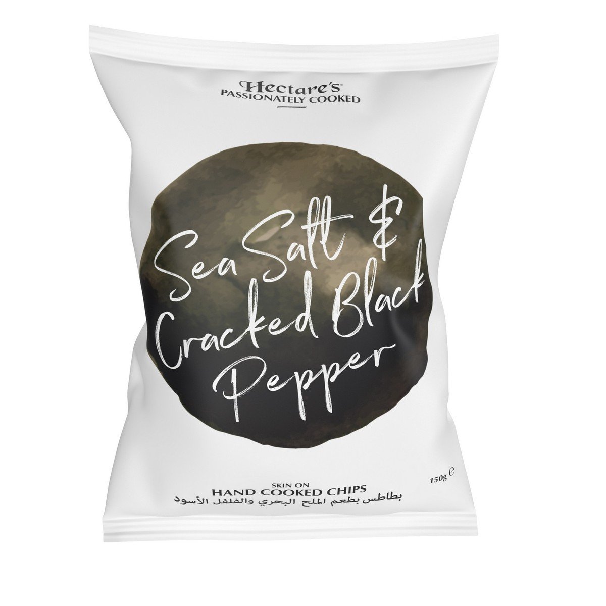 Buy Hectares Sea Salt and Cracked Black Pepper Potato Chips 150g Online at Best Price | Potato Bags | Lulu Kuwait in Kuwait