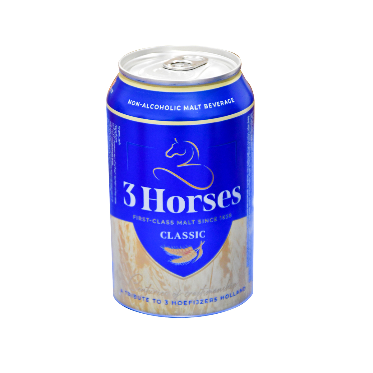 ثري هورسيس شراب الشعير غير الكحولي 330 مل