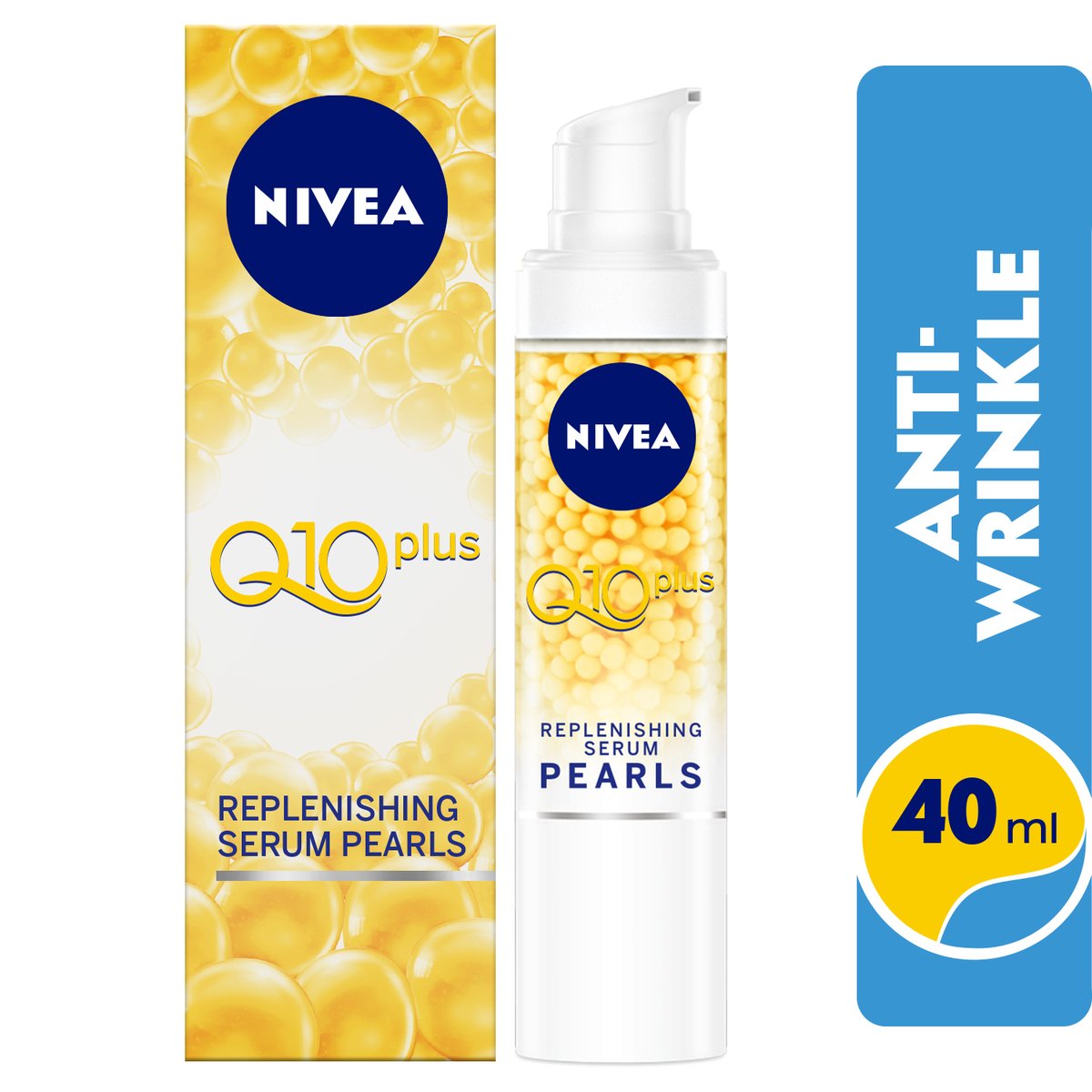 Nivea Face Cream Q10 Plus Anti-wrinkle Replenishing Serum Pearls 40ml