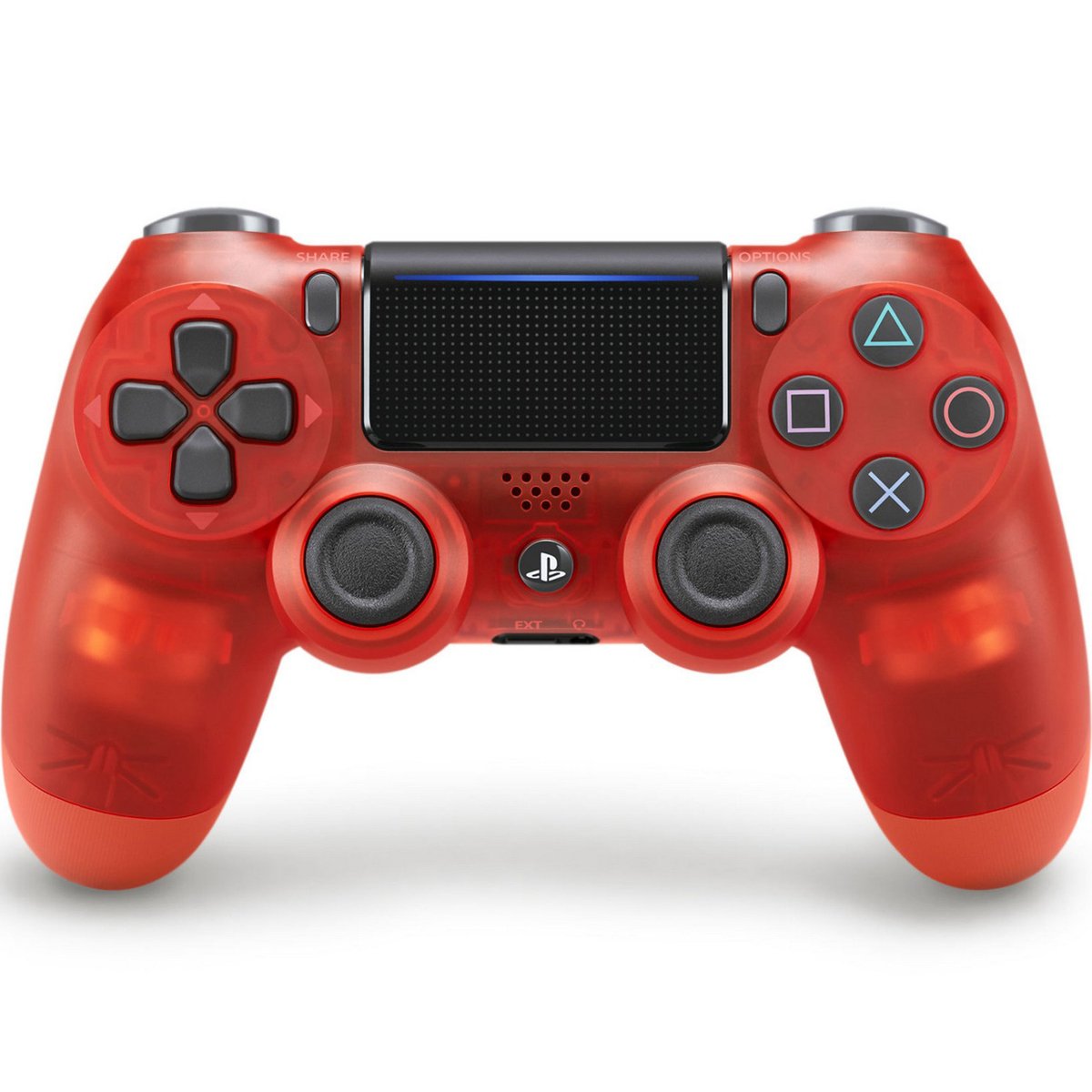 Sony DualShock 4 V2  Controller for PlayStation 4, Red Translucent