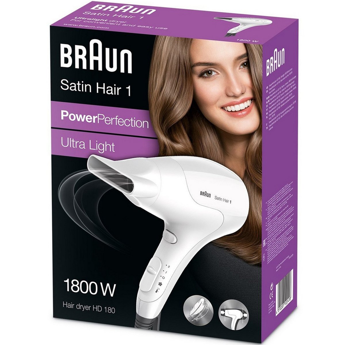 Braun Satin Hair 3 Airstyler AS 330 + Braun Satin Hair 1 Hair Dryer HD 180