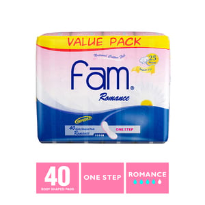Fam Romance Natural Cotton Feel Maxi Thick Non-Wings Super Sanitary 40pcs