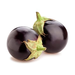 Premium Eggplant Round Qatar 1pkt