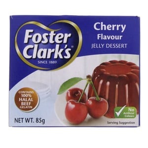 Buy Foster Clarks Jelly Dessert Cherry Flavour 80 g Online at Best Price | Gelatine | Lulu Kuwait in Saudi Arabia