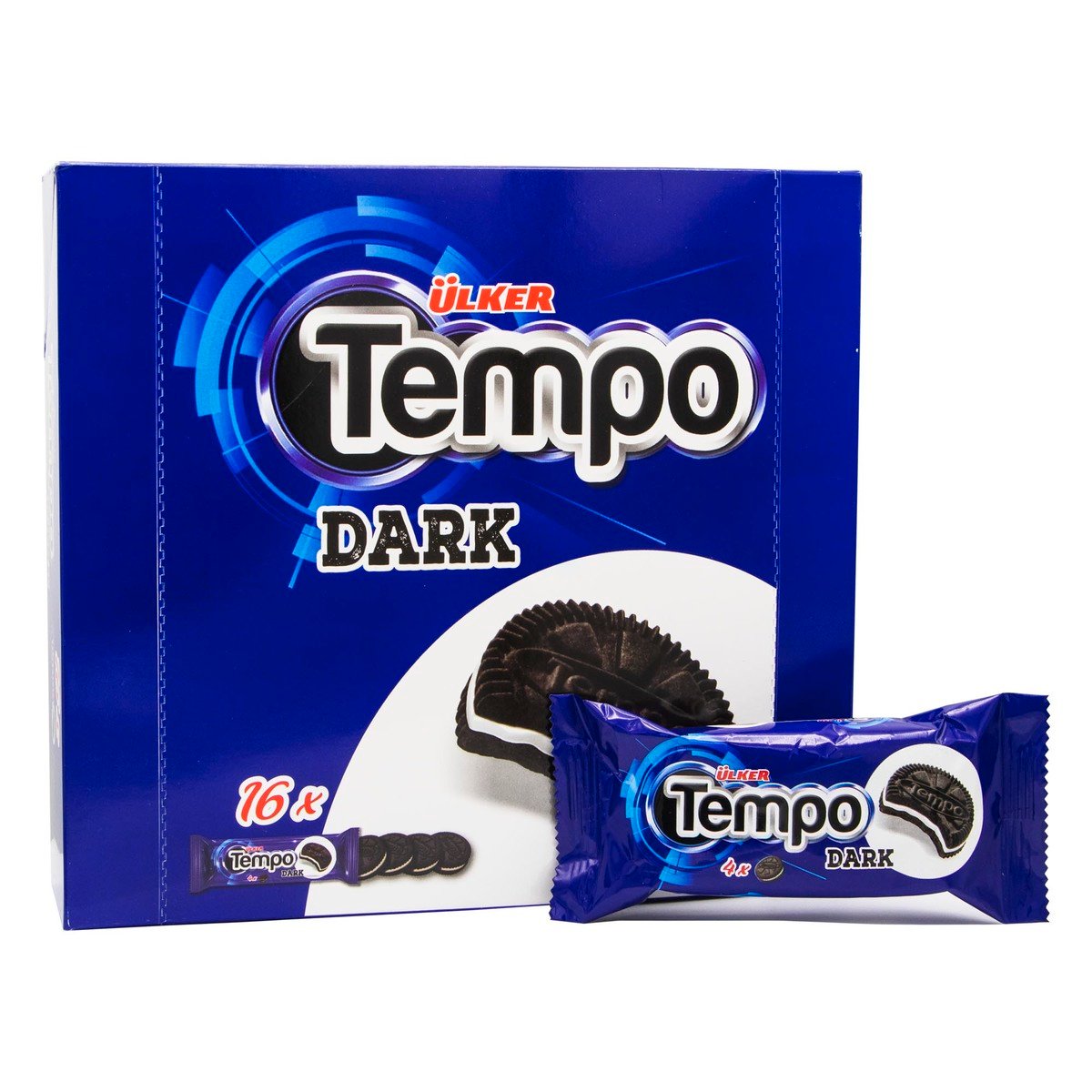 Buy Ulker Tempo Dark Biscuits 16 x 36g Online at Best Price | Cream Filled Biscuit | Lulu KSA in Saudi Arabia