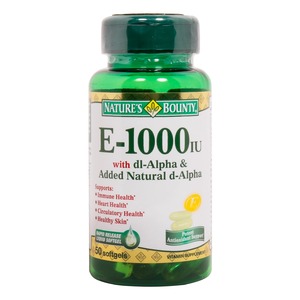 Nature's Bounty Vitamin E-1000 IU 50pcs