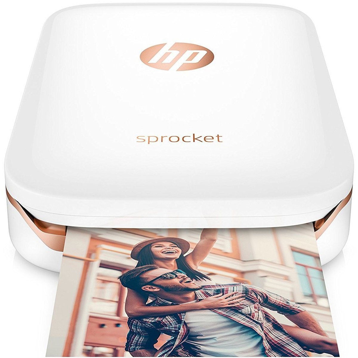 HP Sprocket Photo Printer Z3Z91A White+HP ZINK PAPER 50 SHEET