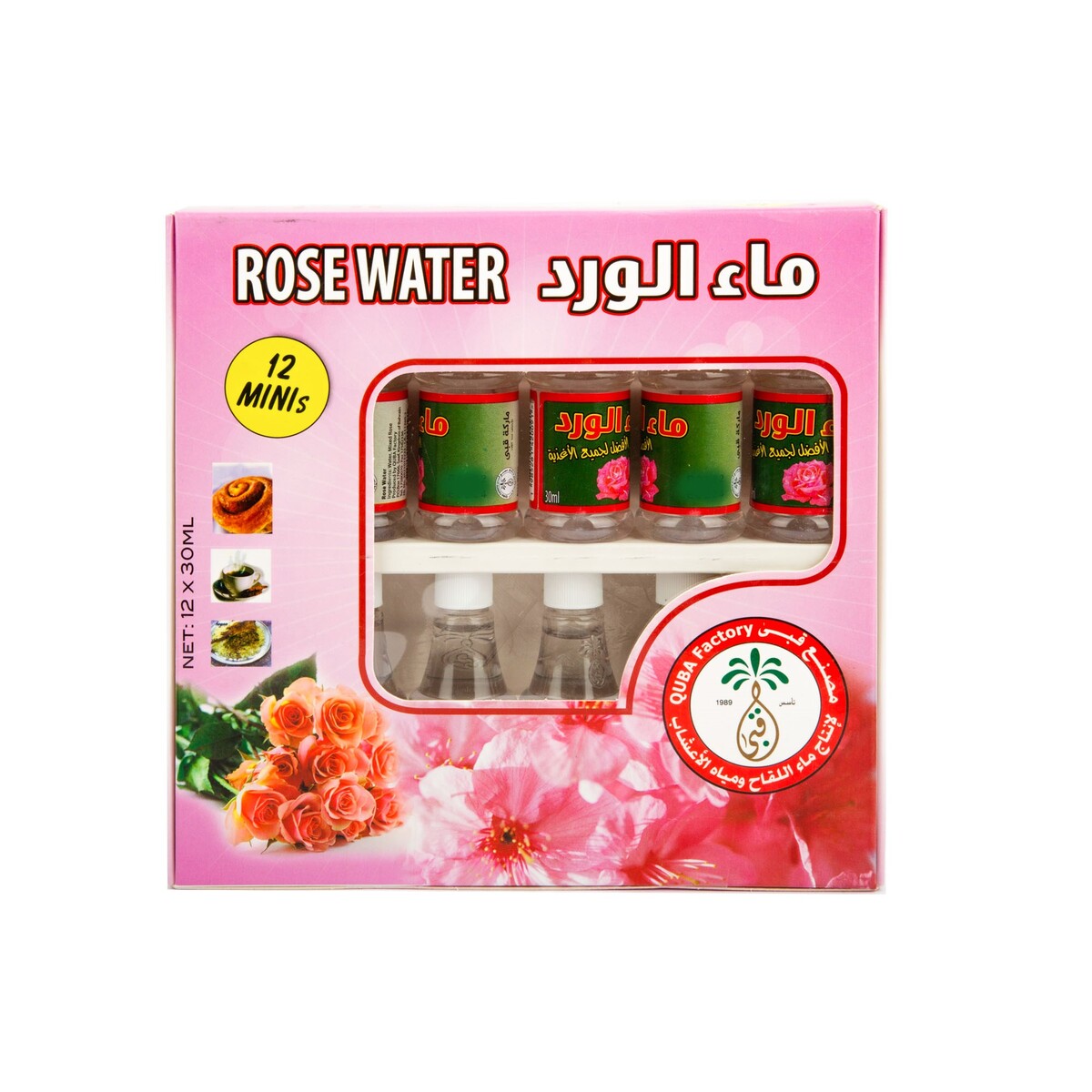 Quba Rose Water 12 x 30 ml