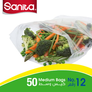 Sanita Club Food Storage Bags Biodegradable #12 Size 40 x 27cm 50pcs