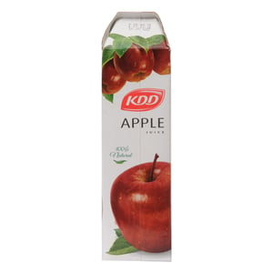 Buy KDD Apple Juice 1Litre x 4 Pieces Online at Best Price | Fruit Drink Tetra | Lulu Kuwait in Kuwait