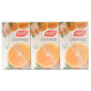 KDD Orange Juice 250ml x 6 Pieces