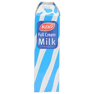 KDD Full Cream Long Life Milk  1Litre x 4 Pieces