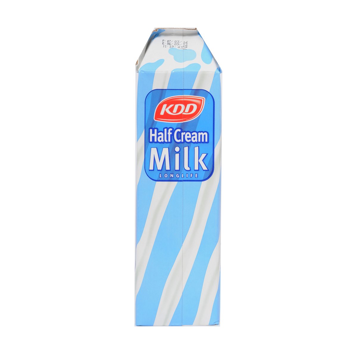 KDD Half Cream Milk Long Life 1Litre x 4 Pieces
