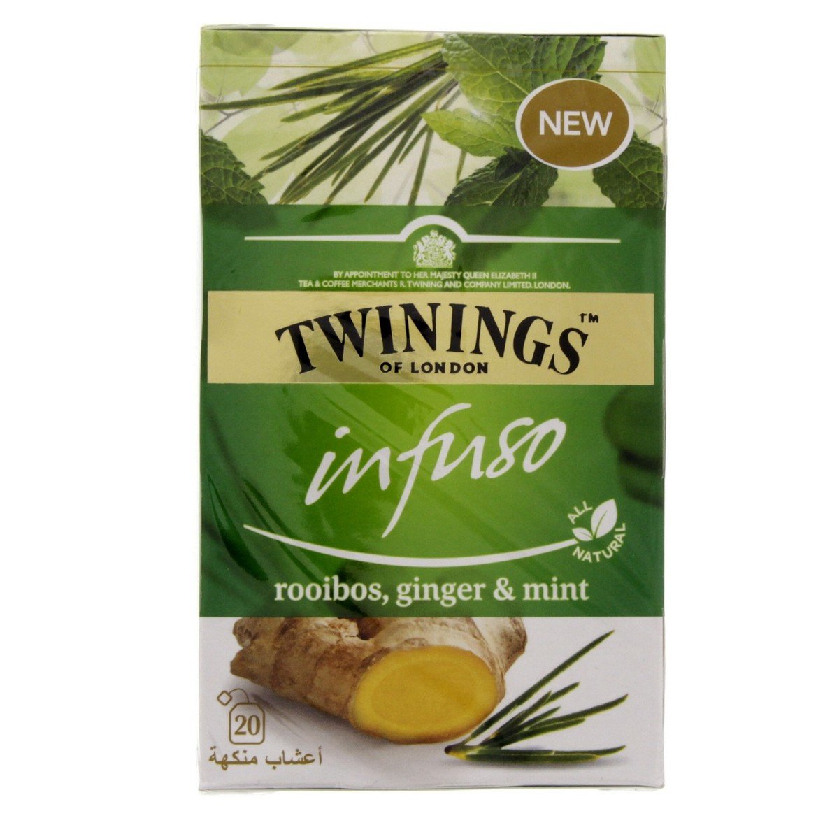 Twinings Infuso Rooibos Ginger And Mint Tea 20 pcs