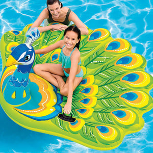 Intex Inflatable Peacock Island Ride On for the Pool 193 x 163 x 94 cm