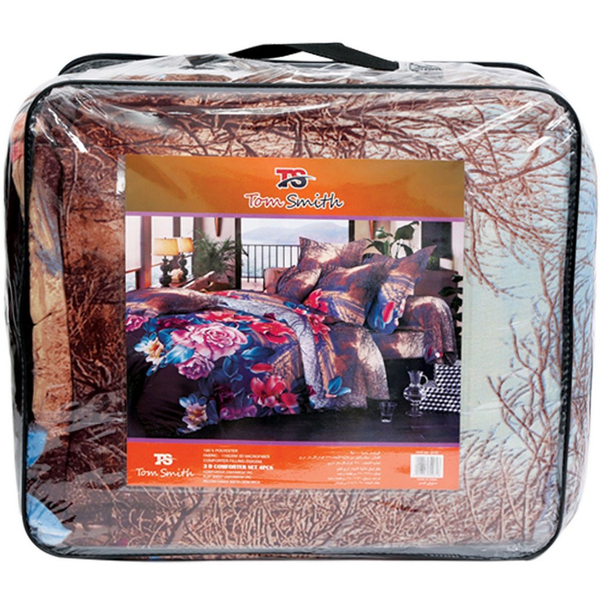 Tom Smith 3D Comforter Set 4pcs 228x260cm Double Assorted Colors & Designs
