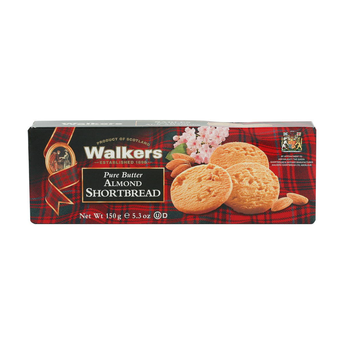 Walkers Pure Butter Almond Short Bread 150 g