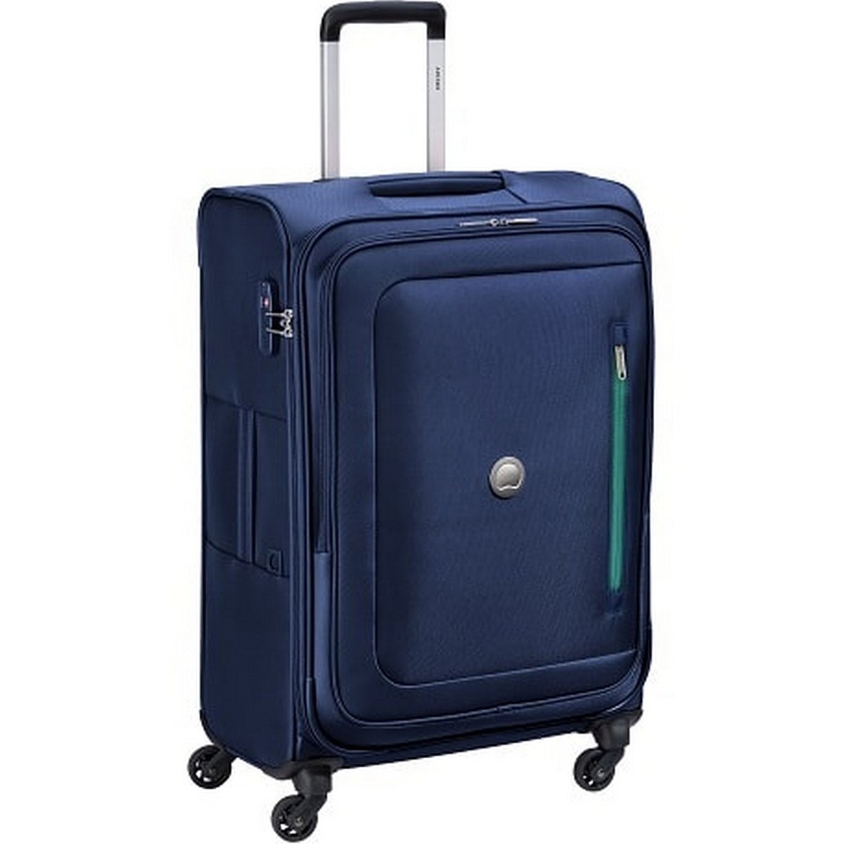 Delsey Oural 4 Wheel Soft Trolley 61cm Blue
