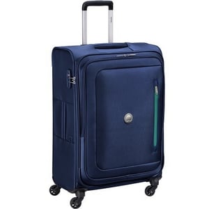 Delsey Oural 4 Wheel Soft Trolley 81cm Blue