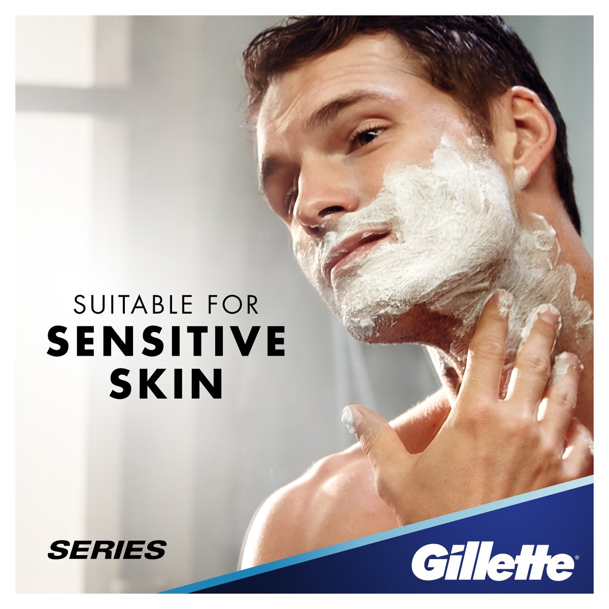 Gillette Series Sensitive Shaving Foam With Aloe 250 ml