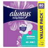 Always Daily Liners Comfort Protect With Fresh Scent Normal 80pcs
