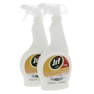 Jif Anti Grease Kitchen Cleaner Spray Value Pack 2 x 500ml