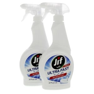 Jif Ultra Fast Bathroom Cleaner Value Pack 2 x 500ml