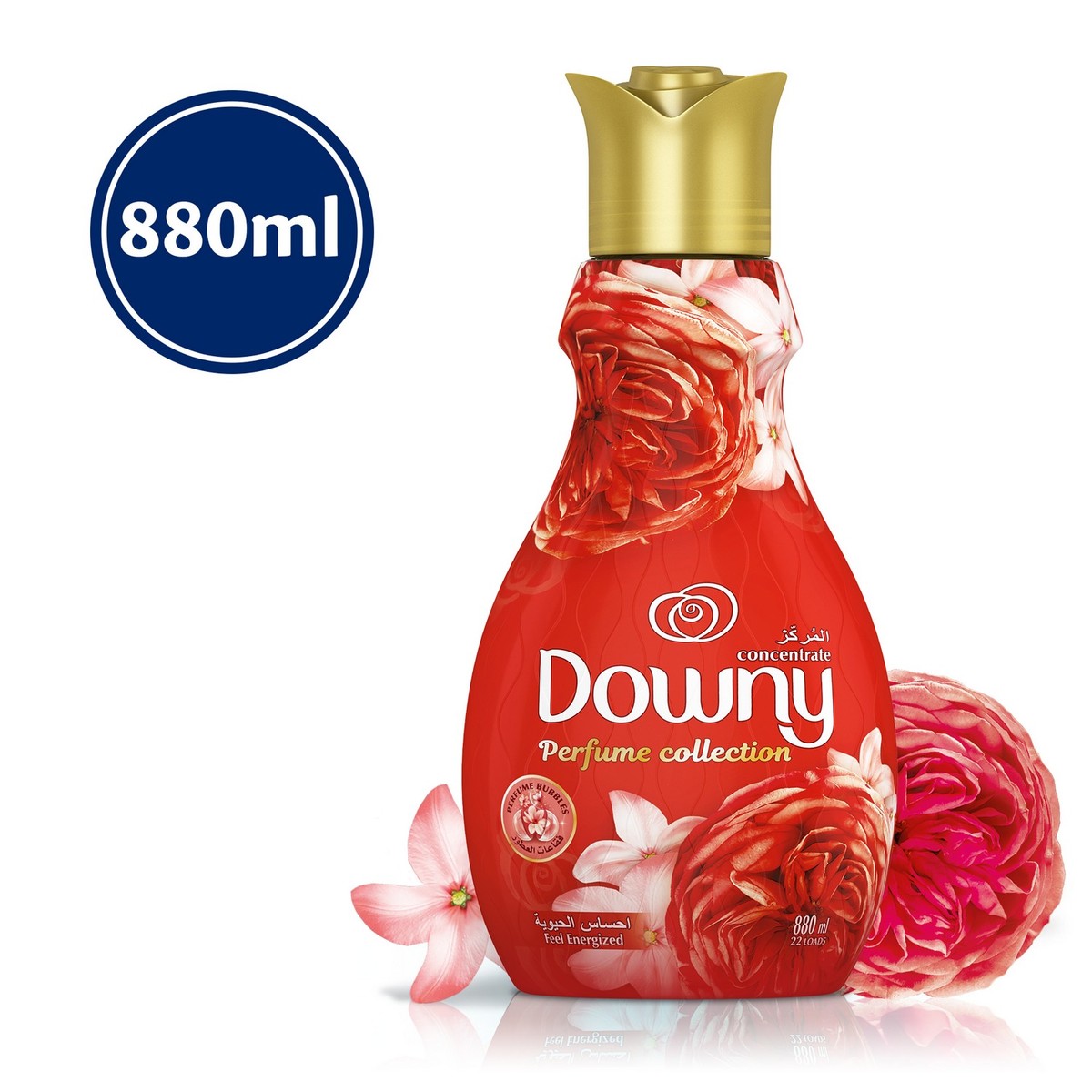 Downy Perfume Collection Concentrate Fabric Softener Feel Energized 880ml