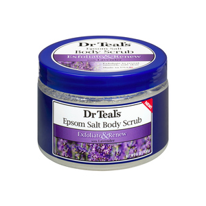 Dr Teal's Epsom Salt Body Scrub Exfoliate & Renew With Lavender 454g