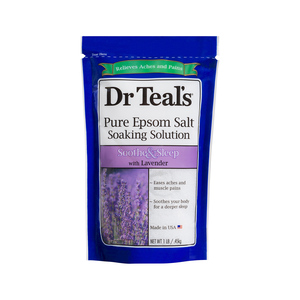 Dr Teal's Pure Epsom Salt Soaking Solution Soothe & Sleep With Lavender 450g