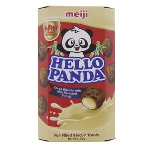 Meiji Hello Panda Cocoa Biscuits with Milk Flavoured 50 g