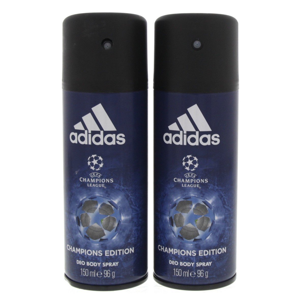 Adidas UEFA Champions League Champions Edition Mens Deo Body Spray 2 x 150 ml