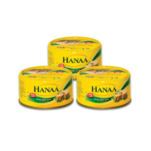 Hanaa Light Meat Tuna 3 x 185g