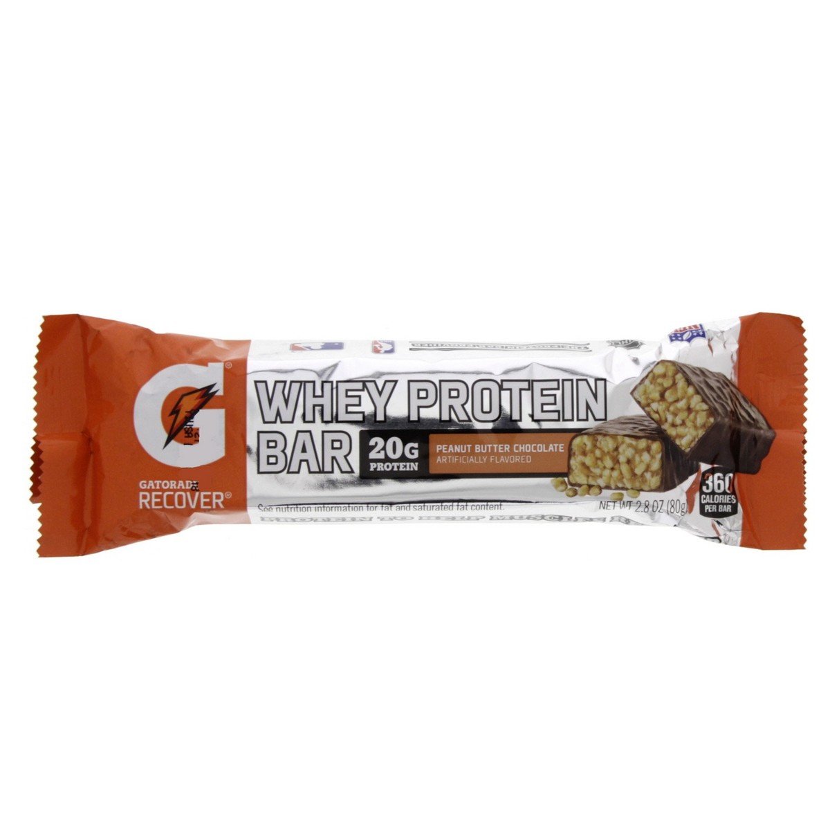 Gatorade Peanut Butter Chocolate Whey Protein Bar 80 g